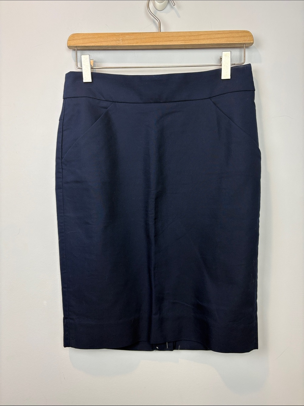 J.Crew "The Pencil Skirt" in navy blue